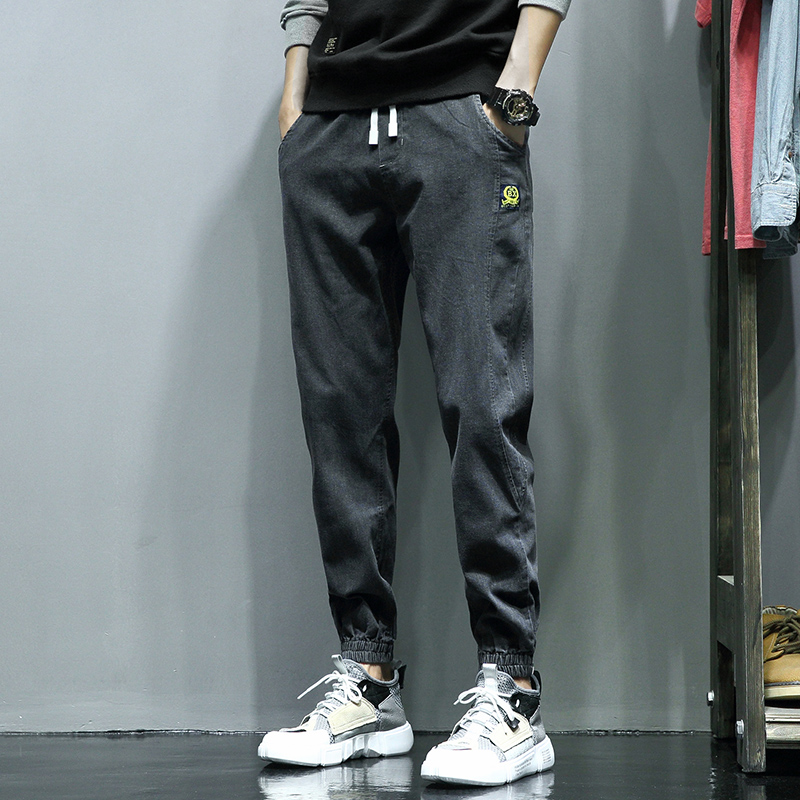 Jeans Men's Ins Trend Spring Fall New Loose Casual Bundle Feet Long Pants 100 Hitch Sport 90% Pants