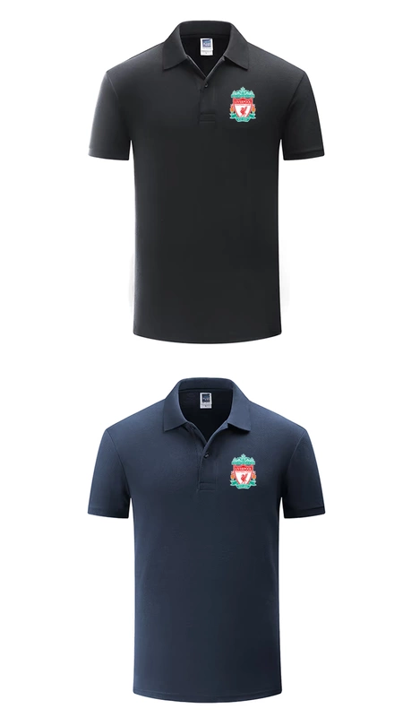 Liverpool Liverpool Club Đội ngũ huấn luyện bóng đá Áo thun nam vô địch Áo thun ngắn tay mùa hè - Polo