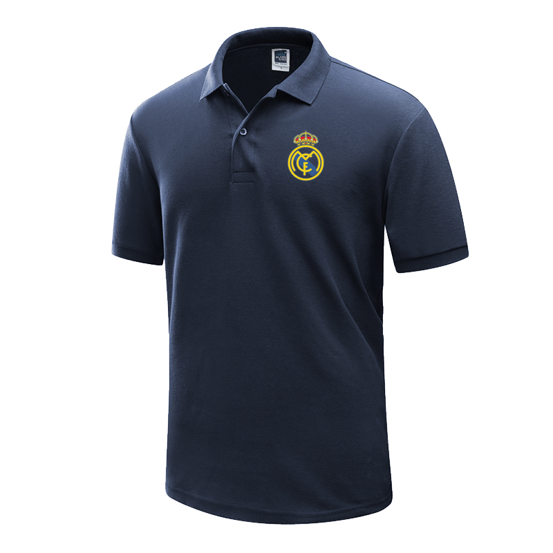Real Madrid La Liga Real Madrid Training Team Uniform Men's Polo Shirt Real Madrid Short-Sleeved T-Shirt Summer Football