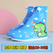 Childrens rain shoes waterproof cover womens water shoes non-slip rain boots rain shoes cover transparent wear-resistant boys and girls rain shoes cover