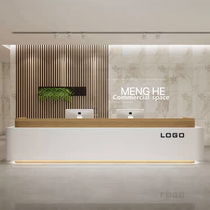 Modern and simple paint company hotel lobby front desk hotel cashier reception desk bar beauty salon service desk
