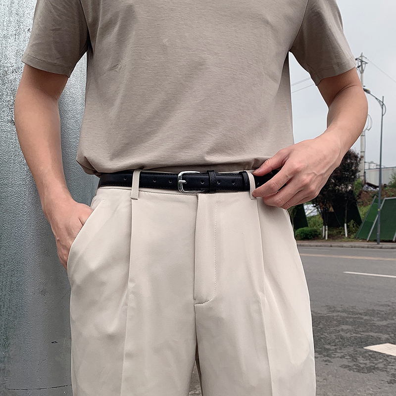 Belt male and Korean students Young people Net Red Leisure Renaissance Red Jeans with personality hundred belts and boy tide in