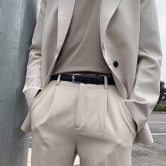 Belt men's Korean version student young people Internet celebrity casual retro jeans with personality versatile belt men's trendy ins