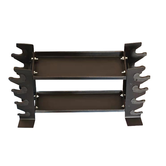 Serrated Four-Dumbbell Rack, Home-Use Double-Layer Kettlebell Rack, Storage Rack, Bracket, Multi-Functional Gym Fitness Equipment