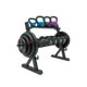 Double-layer dumbbell rack double-layer two-layer dumbbell rack kettlebell rack barbell plate rack barbell rack household multi-functional dumbbell rack