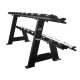 Commercial Dumbbell Rack for 10 Pairs, Fixed Double-Layer Vertical Home-Use Arm Muscle Training Kettlebell Rack, Fitness Equipment Storage Rack