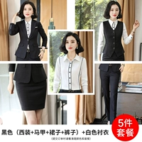 Черный костюм, штаны, жилет, рубашка