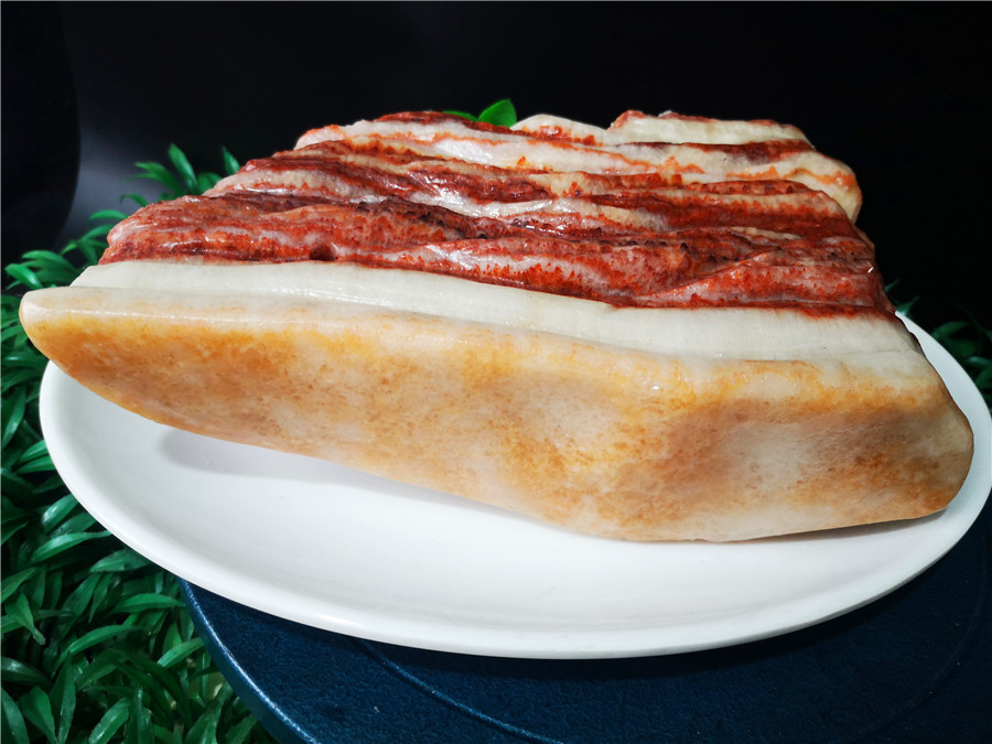 Pork Stone Caixia Stone Sightseeing Stone Chiishi Stone Natural Stone Lameat Red Burnt Flesh Five Flowers Meat Raw Stone Pork Hem