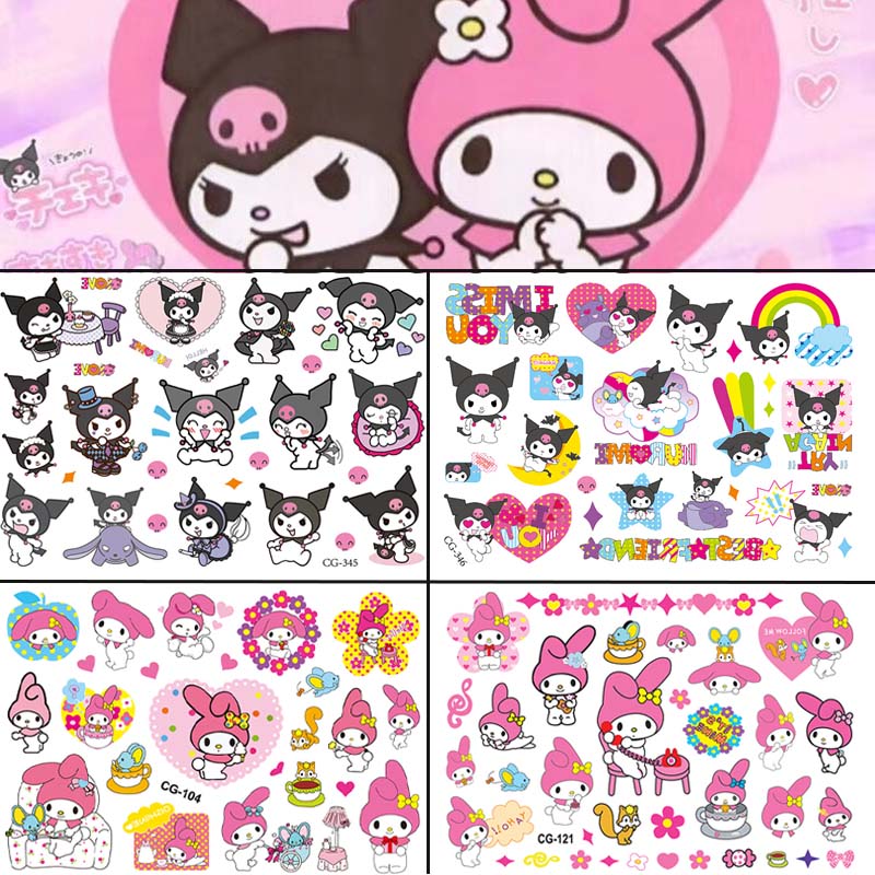 Girl Cartoon Cute Culomi Meleti Jade Gui Dog Waterproof Lasting Child Tattoo Stick With Non-toxic Washable Water-Taobao