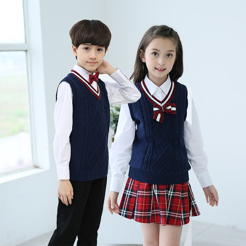 Children's class uniform school uniform suit primary and secondary school students chorus recitation performance host dress kindergarten garden uniform