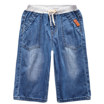 Boy denim pants in the big boy five-point casual pants childrens clothing summer new childrens thin shorts Korean version of the tide