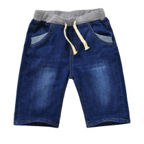 Boys denim shorts Blue Kids jeans boys five-point pants in big kids casual pants summer New