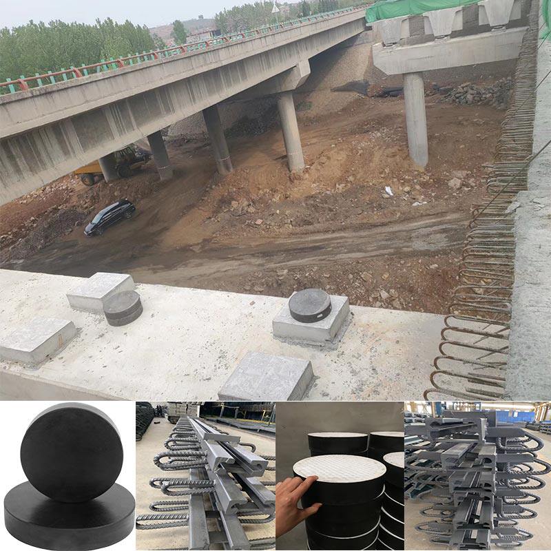 Bridge plate rubber bearing GYZ200*28 35 42F4 round rubber pad c40D60E80 type expansion joint manufacturer