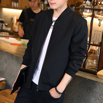 Mens coat spring and autumn 2021 New Korean fashion mens spring coat Tide brand clothes plus velvet casual jacket