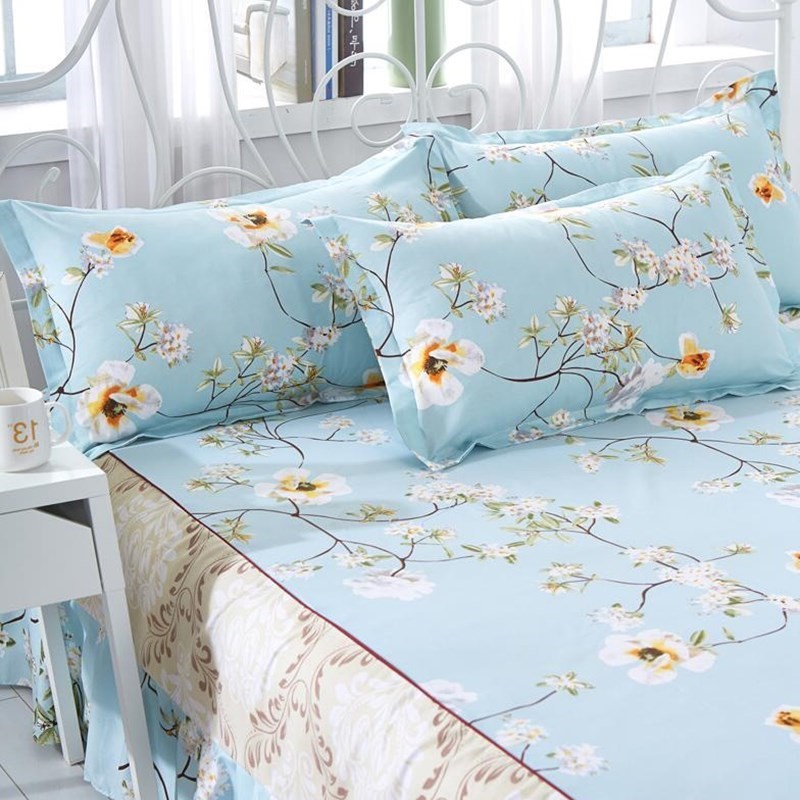 Mới 1 m 2 giường đơn trải giường váy 1,2 m giường đơn mảnh kiểu bé trai - Váy Petti drap giường có viền