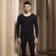 Huabaoli's new autumn and winter product 9659 thermal underwear for men, medium thick and thin velvet acrylic fabric, high elasticity xxxl