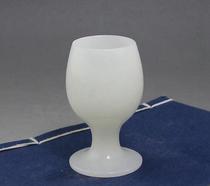 One dollar auction is coming to an end Natural white jade wine glass teacup jade ornament