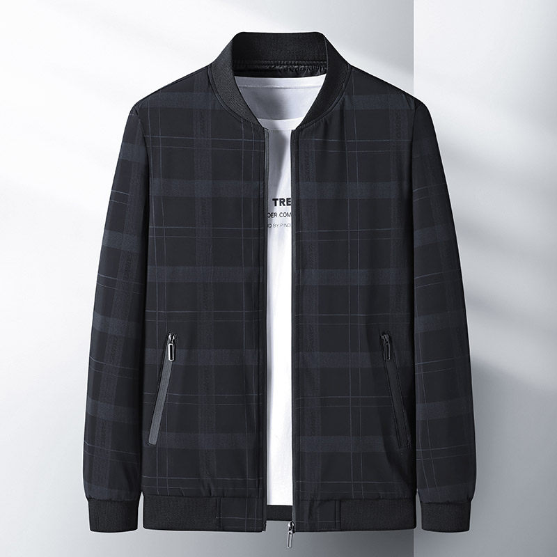 Middle Aged Baseball Neckline Clips Kshirt 2022 Springtime Seniors Men's Clothing Daddy Autumn Clothing Jacket Men's Spring Clothing Blouse