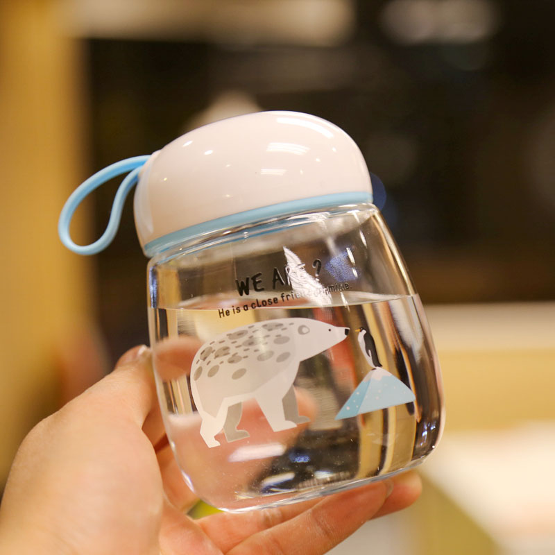 Cute small super cute tummy glass girl student portable fresh creative trend Instant cup Instagram web celebrity cup