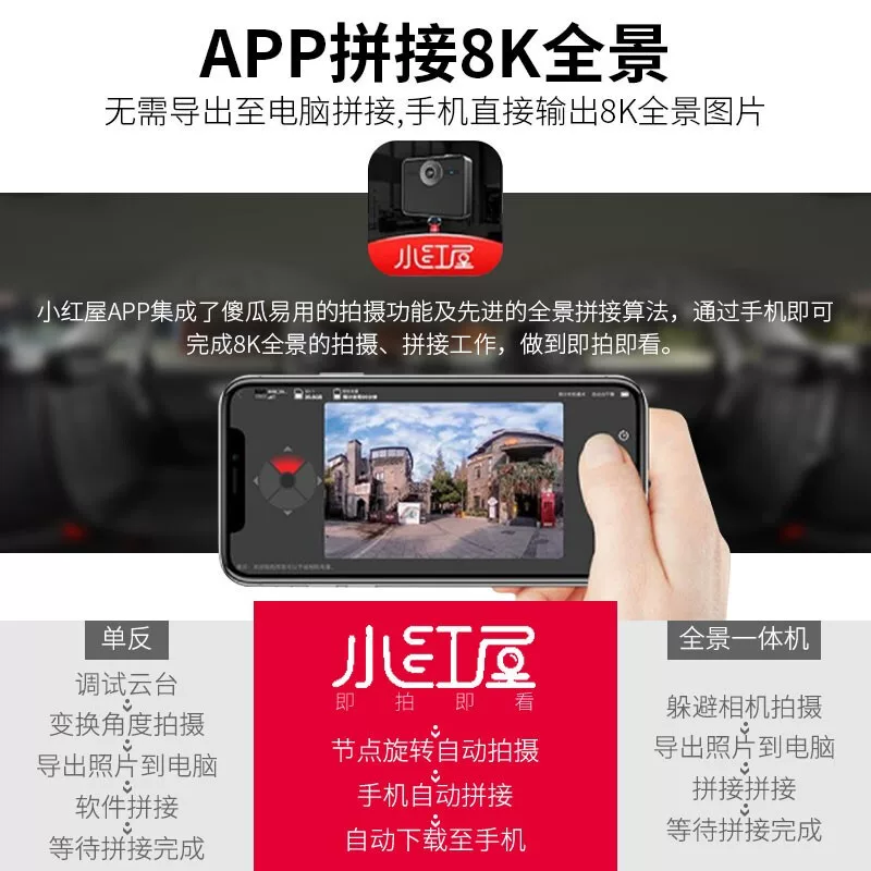 Панорамная камера 8K высокое качество съемки 360 градусов VR водная декорация 720 облачный интерьерный дизайн панорамная камера