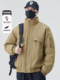 Men's down Jacket Autumn and Winter 2024 New Trendy Brand Outdoor Thickened Stand Collar Three-Proof Jacket Men's Workwear Jacket