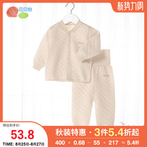  Beibei Yi childrens underwear set Cotton girls  warm clothes Baby home clothes Winter boys autumn clothes autumn pants set