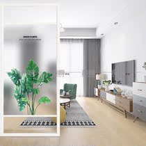 Changhong art tempered glass screen partition living room new Chinese bedroom entrance modern simple decoration