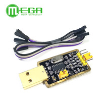Nouveau Riche gold CH340G RS232L USB to TTL module to serial port nine upgrade small board brush cable