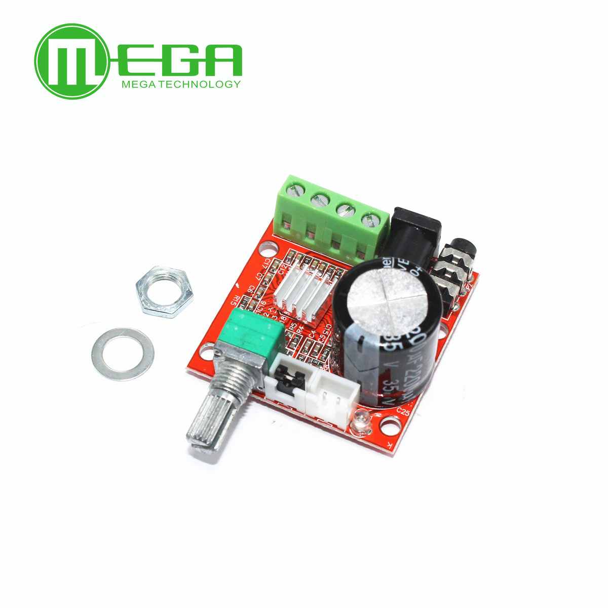 PAM8610 mini power amplifier board TDA2030 12V 10W pure D class stereo power amplifier