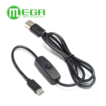 Raspberry Pi 4B power cord 5V3A power switch wire USB Type-c interface with switch power cord