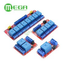 1 2 4 8-way 5V12V24V relay module 9V supports high and low level triggering optical coupling isolation development board