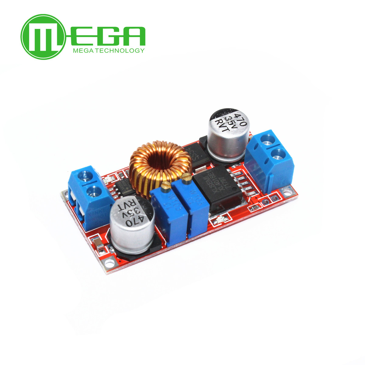 Constant current constant pressure large current 5A Li-ion battery charging LED driving voltage-reducing constant current power supply module