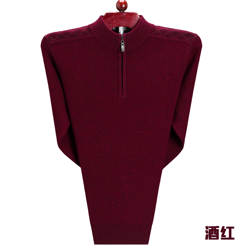 2019 Ordos chính hãng của nam giới áo len cashmere ở giữa kích thước 100cashmere dày áo len set.