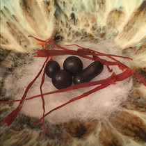 Shakyamuni Buddha Golden Brown Black Hair Solid Son for Relic Pagoda Gawu collection