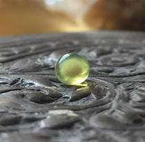 Bhutan yellow God of Wealth solid son showing milky wealth inside full Tibetan Gawu box Stupa