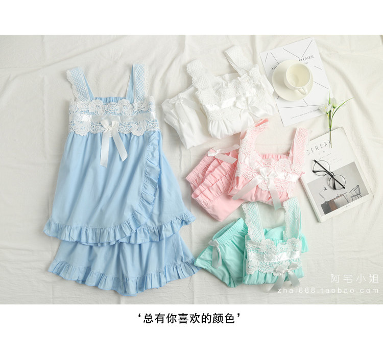 Pyjama pour femme en Coton à sling - Ref 2994715 Image 11