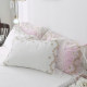 Crystal Velvet Princess Style Lace Pillowcase Autumn and Winter Warm Solid Color Girly Heart Single Pillowcase Pair