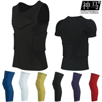 Bóng rổ chống va chạm vest nam tổ ong bảo vệ thiết bị quần legging dài Kobe thiết bị thể thao bóng đá đầu gối đào tạo áo giáp - Dụng cụ thể thao băng quấn đầu gối thể thao