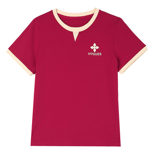 Женская футболка с короткими рукавами на правом плеча, лето 2021, новая модная футболка с круглым вырезом и принтом, свободный повседневный хлопковый топ