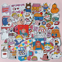 50 Korean ins cartoon cute laptop stickers mobile phone water cup ipad suitcase stickers waterproof