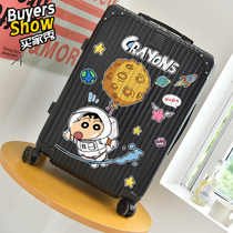 Cartoon cute crayon small new suitcase sticker suitcase trolley case large wall refrigerator sticker waterproof