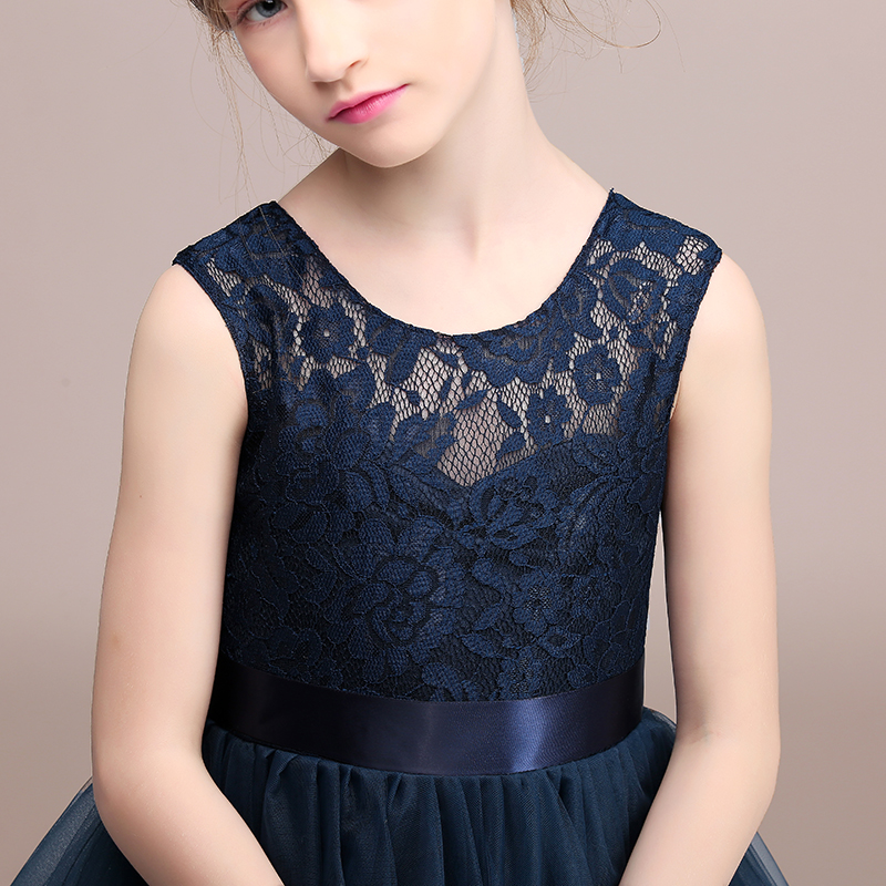 MUSE cô gái buổi tối ăn mặc hoa trẻ em của công chúa pettiskirt trẻ em của đàn piano hiệu suất ăn mặc dài hiển thị mùa xuân và mùa hè mới thời trang thiếu nhi