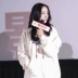 Yang Mi với áo len nữ trùm đầu không đều 2018 phiên bản mới của Hàn Quốc có phần dài hoang dã cộng với áo nhung nữ