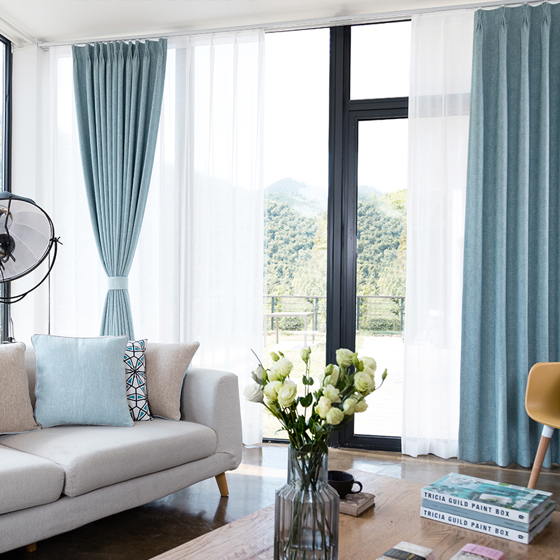 (time-limited 9 fold) Lichuan shading curtains Shutter Full Shop Optional Folding Door Partition Living Room Bedroom Curtain