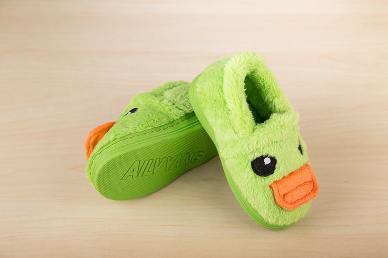 Chaussons enfants en suède pour hiver - semelle caoutchouc - Ref 1006128 Image 17