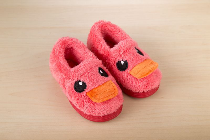 Chaussons enfants en suède pour hiver - semelle caoutchouc - Ref 1006128 Image 10