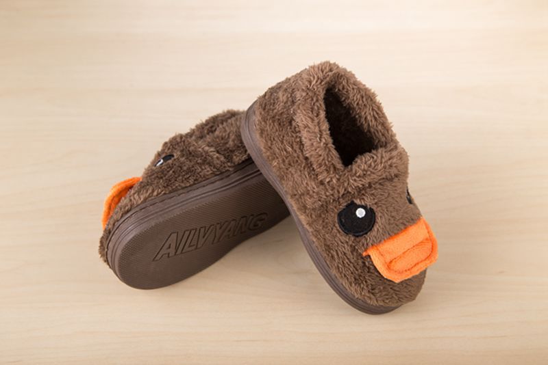 Chaussons enfants en suède pour hiver - semelle caoutchouc - Ref 1006128 Image 24