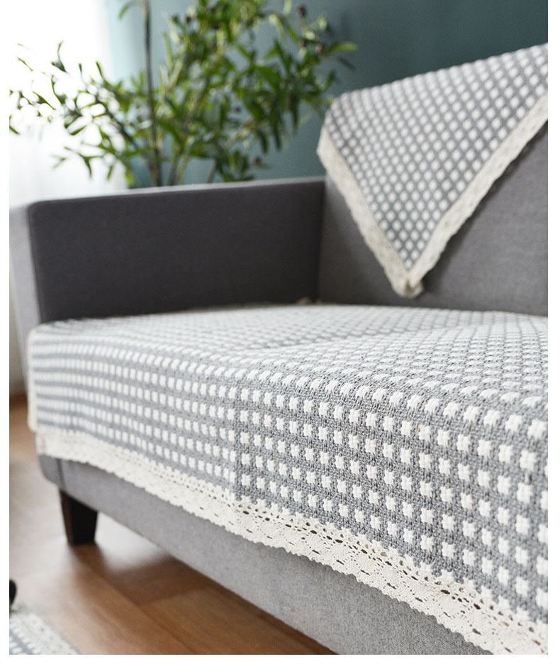Sofa đệm Bắc Âu đơn giản bốn mùa phổ quát sofa khăn trượt vải lanh phòng khách tùy chỉnh màu xám đệm sofa màu vàng - Ghế đệm / đệm Sofa đệm lót ghế sofa