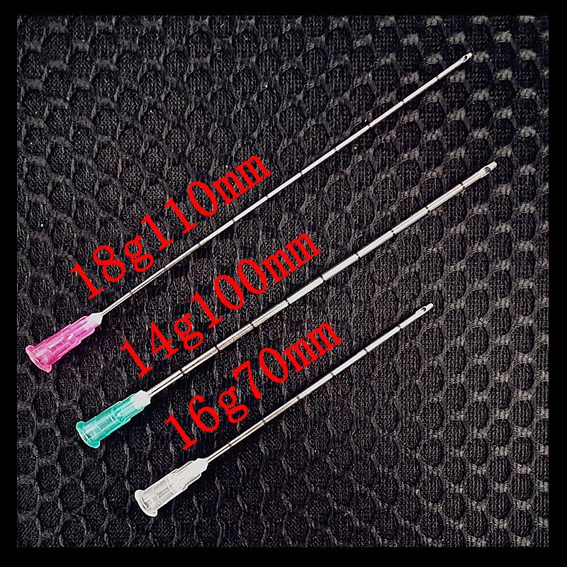 加长加粗钝针18g110/110mm14g100/120mm16g70mm一次性顿针冲洗针
