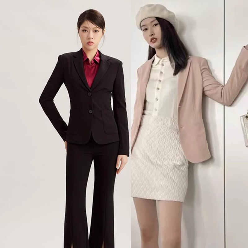Ama's Official Website Women's Clothing 2026 Spring New Genuine Slim-Fit Suit Commuter Pocket Blazer Jacket 5400808 Ama's Official Website Women's Clothing 2026 Spring New Genuine Slim-Fit Suit Commuter Pocket Blazer Jacket 5400808